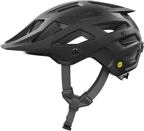 ABUS Casco MTB Moventor 2.0 MIPS - da bici con protezione dagli impatti per l'uso off-road all-mountain, unisex Grigio opaco, M - Ysert