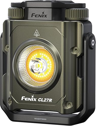 fenix CL27R Lanterna ricaricabile multi fascio | 1600 lumen | 180 m | 285 ore max | Modalità luce rossa | Regolazione continua della temperatura del colore e della luminosità | Manico magnetico a 360° - Ysert