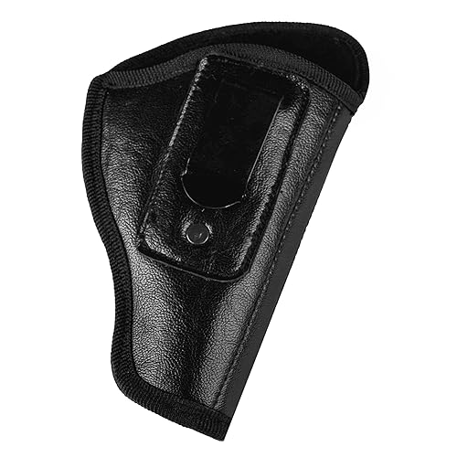 Fondina per pistola in pelle Glock adatta per Glock 19 Gen 3 26 27 42 48 S&W M&P Shield EZ Fondine universali per pistola in pelle per uomo Donna Copri clip stile occidentale con portariviste - Ysert