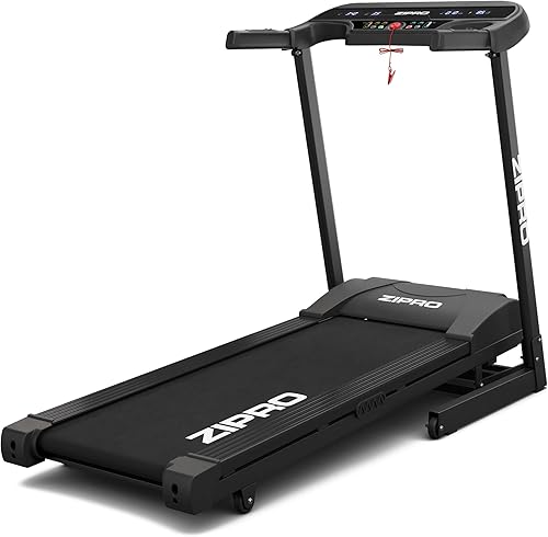 Tapis roulant pieghevole Pulse, con Walking Pad fino a 130 kg, velocità 1-12 km/h, motore da 1.5 CV, 15 livelli di inclinazione, cyclette con 12+3 programmi di allenamento, display LED - Ysert