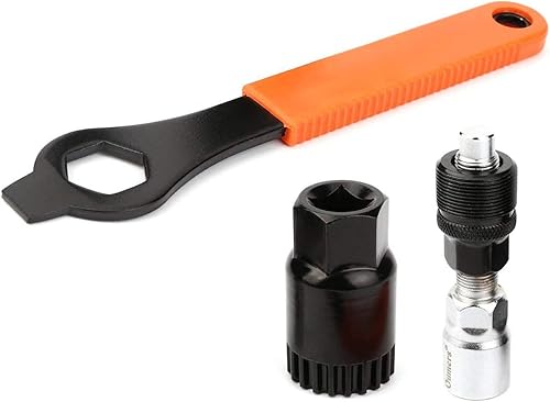 Estrattore Pedivella Bici, Estrattore Movimento Centrale Bici&Rimozione del Movimento Centrale e Chiave Inglese- Kit Attrezzi Bici, Estrattore Manovella Bici Kit di Attrezzi per la Riparazione di Bici - Ysert