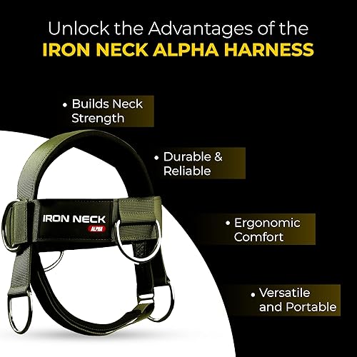 Alpha Harness – Advanced regolabile testa e sottogola – Ultimate Neck Trainer per casa e palestra - Ysert