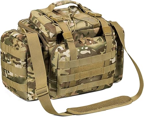 Grande Borsa da Pesca alla Carpa, Borsa portaoggetti con Spalle in Vita Resistente all'Acqua, Multi-Tasche Adatta a Quattro 3600 Holdall per attività all'aperto, Escursioni, Caccia, Campeggio, Viaggi - Ysert