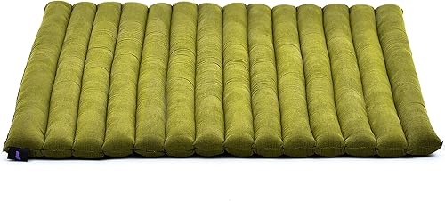 Tappetino da Meditazione Zabuton: Cuscino da Pavimento Quadrato, Seduta per Yoga thailandese in kapok Naturale - Ysert
