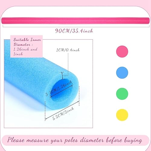 Set di 24 manicotti in schiuma per trampolino, 88 cm, imbottiture protettive per accessori per trampolino - Ysert
