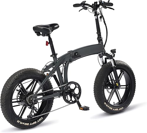 Orso Ita99, Bicicletta Elettrica Ripiegabile Unisex Adulto, Nero, 175.5 x 130.5 x 30.5 Cm - Ysert