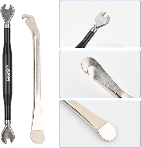 Set di 9 Attrezzi per Raggi della Bicicletta, Chiave Raggi Bici, Strumenti per Biciclette Set di Chiavi per Raggi, Tiraraggi Bicicletta, Tira Raggi Bici, Tira Raggi Regolazione dei Cerchioni 10-15G - Ysert