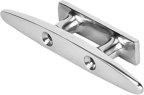 Bitta per pontile per Barche, 10-20 cm Bitta Piatta Bassa Argento Classica in Acciaio Inossidabile 316 Bitta per ormeggio Hardware per impieghi gravosi marini per Navi, Barche, Yacht - Ysert