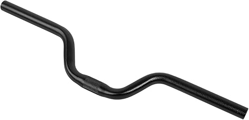 1 * Manubrio per Bicicletta in Alluminio per Bici, Barra Fissa, Manubrio 25,4mm * 520mm (Nero) (Nero) - Ysert