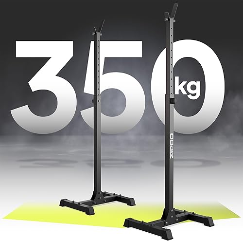 ZIPRO Rastrelliere regolabili – Stabile struttura in acciaio, altezza regolabile, ideale per squat ed estrusioni, stand di allenamento multifunzionali per palestra domestica - Ysert