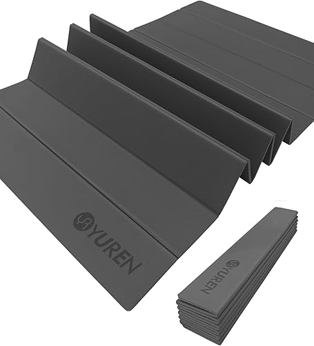 Tappetino Yoga Pieghevole 195×90cm TPE 10mm Spesso Tappetino Palestra Antiscivolo per Casa Tappetino Pilates Impacchettabile per L'allenamento Campeggio Viaggio - Ysert