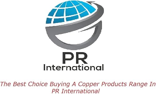 PR INTERNATIONAL Bottiglia d'acqua martellata in puro rame con coperchio, 900 ml - Ysert