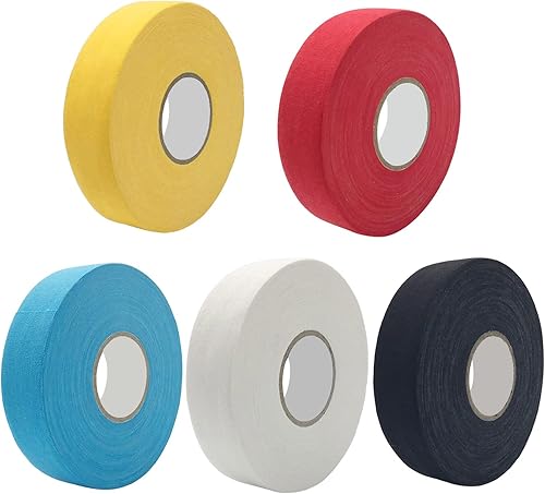 Rotolo di nastro per bastone da hockey, nastro adesivo antiscivolo per hockey su ghiaccio, autoadesivo, resistente all'usura, impermeabile, giallo - Ysert