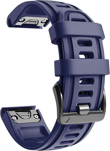 NotoCity Cinturino per Garmin Fenix 6s/Fenix 6s PRO/Fenix 5s/Fenix 5s Plus, 20mm Cinturino di Ricambio in Silicone, Braccialetto Quick-Fit(Nero) - Ysert