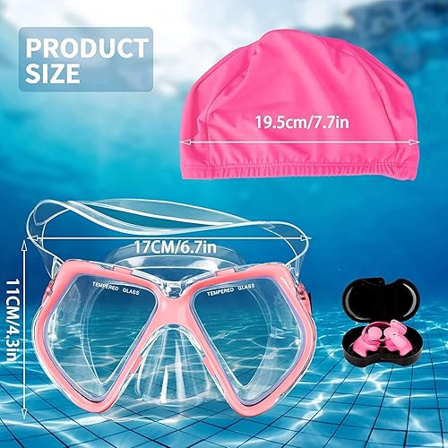 Occhiali da Nuoto per Adulto, Anti-appannamento Anti-perdite con Protezione UV Visione chiara Facile da regolare per Uomo Donna Adulti e Adolescenti - Ysert