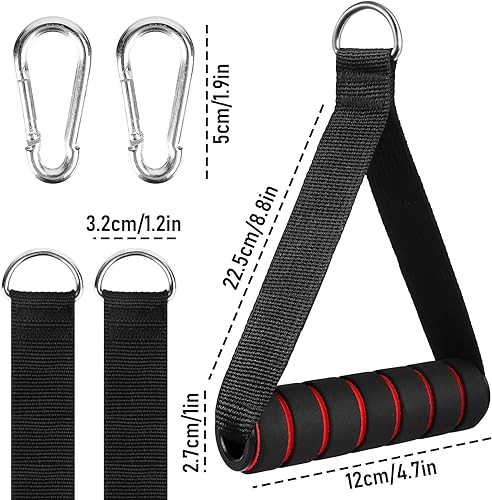 Maniglie Palestra, Resistenza Band gestire, Maniglie Palestra per Fitness Band, Fitness di Esercizi Maniglie, Manopole per Fasce di Resistenza per Home Fitness, Tricipiti, Allenamento - Ysert