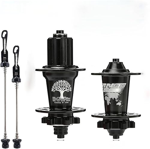 Tanke 120 Click Hub 6 Cuscinetti MTB Mountain Bike Mozzo Anteriore Posteriore Passante HG 28 32 36 Fori Freno a Disco Mozzi for Biciclette 8 9 10 11 12 velocità(36H Colorful QR Rear) - Ysert