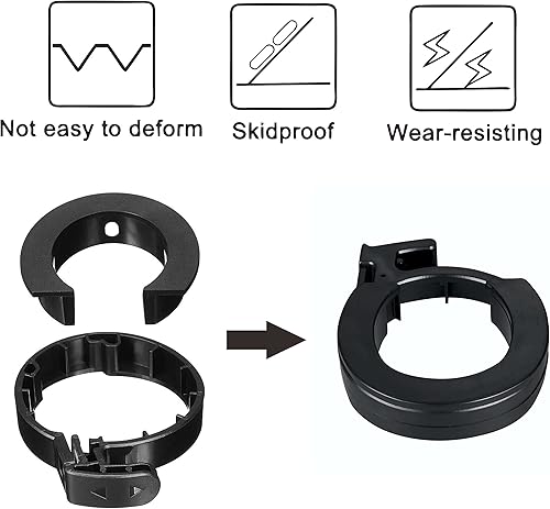 Fibbia con Anello di Protezione Chiuso e Anello di Bloccaggio Interno Compatibile con Scooter Elettrico Segway Ninebot Max G30 - Ysert