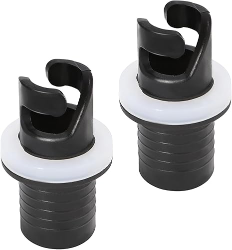 Adattatore per Valvola Gommone, Valvole per Gommone Connettore Adattatore per Tubo, Nero Adattatore per Kayak, Riutilizzabile Adattatore Pompa Aria - Ysert