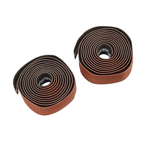 Jopwkuin Nastro per Manubrio per Veicoli Stradali, Morbido Assorbimento degli Urti, Nastro per Barra per Bicicletta, in Pelle PU per Attrezzatura da Guida (#3) - Ysert