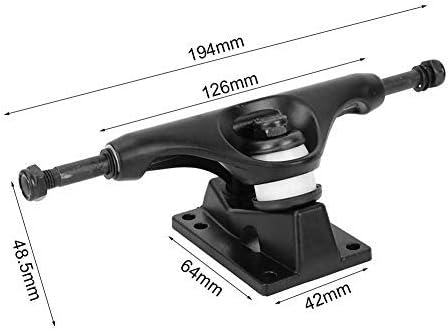 Alomejor 2Pz Skateboard Trucks, Bracke del Ponte da Skateboard Professionale Skateboard Belt Drive Truck per Longboard, Non Includere Le Ruote - Ysert