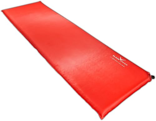 Black Crevice Materassino autogonfiabile, materassino autogonfiante, per esterni, materasso gonfiabile, materasso da campeggio, robusto materassino autogonfiabile, dimensioni: 200 x 60 cm - Ysert