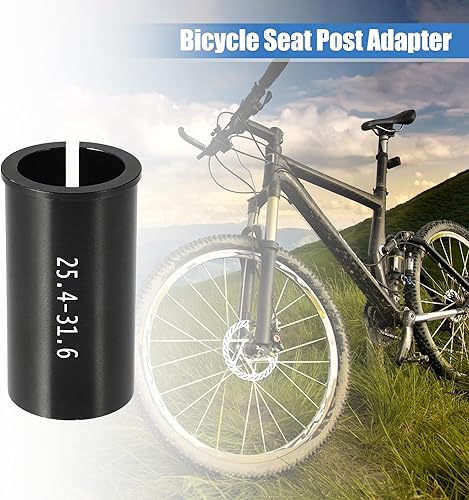 X AUTOHAUX 3 pezzi da 25,4 mm a 27,2 mm, 25,4 mm a 28,6 mm, 25,4 mm a 31,6 mm, adattatore per tubo reggisella in lega di alluminio, nero - Ysert