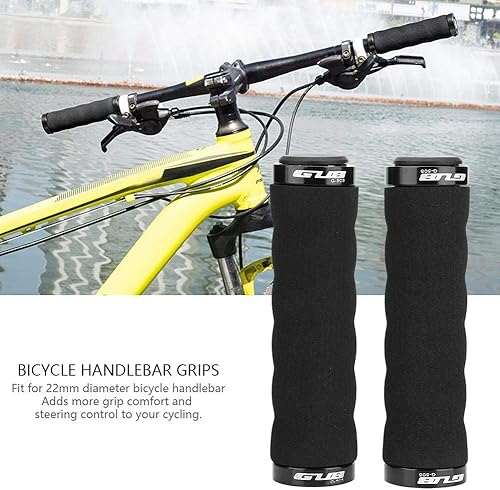 Impugnatura per Manubrio da Bici, Manopole Manubrio in Spugna Antiscivolo con Anello di Bloccaggio per Bici da Strada Mountain - Ysert