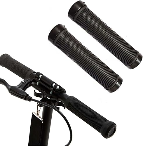 1 Paio Manopole Bici, Impugnatura per Bicicletta Antiscivolo in Gomma con Chiusura, Manopole Manubrio per Bici Freestyle - Ysert