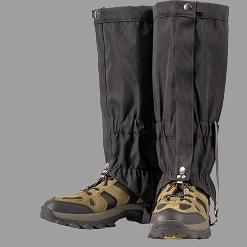 Ghette per le gambe da uomo, Ghette per le gambe regolabili, Scarponi da trekking impermeabili, ghette regolabili per le gambe, Ghette da trekking impermeabili per donna, uomo, sci, ciaspolate - Ysert