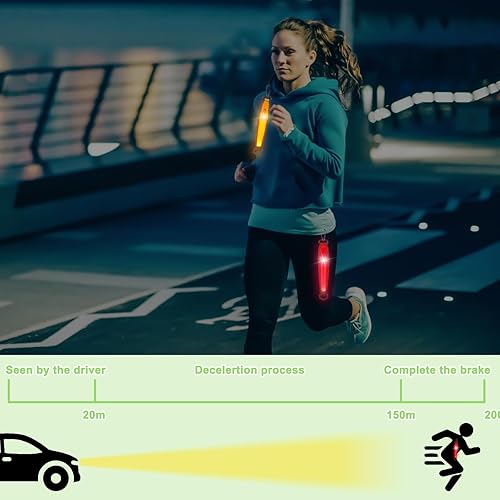 4 zaini a LED lampeggianti per la scuola, 3 modalità USB, ricaricabili tramite USB, riflettenti, luce di sicurezza per bambini, zaino e jogging - Ysert