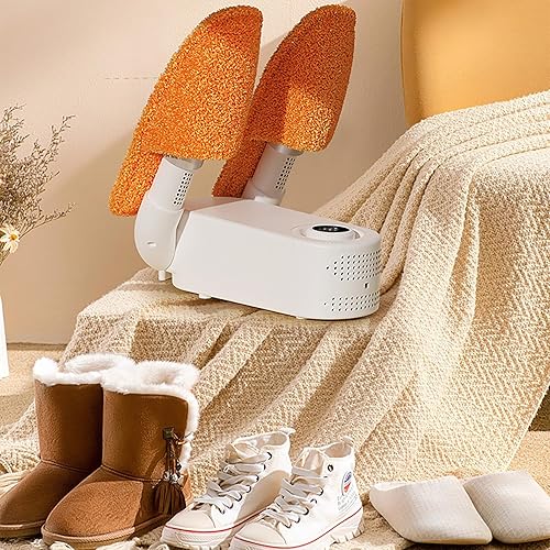 Dryer elettrico per scarpe con timer intelligente, design pieghevole e asciugatura rapida, luce UV + carbone attivo, doppio antibatterico, efficace eliminazione degli odori per scarpe, cappelli e - Ysert