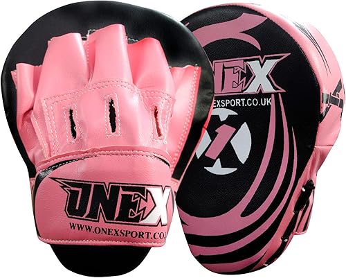ONEX Focus Pads, Hook & Jab muffole, Boxe per addestramento, Resistente Pelle Sintetica Curvo Gancio a mantide e Cuscinetti per Colpi rapidi - Ysert