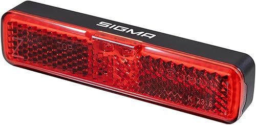 SIGMA EOX RL Fanale Posteriore Bici Con e senza Luce Stop per Portapacchi – Luce Posteriore Bicicletta per E-Bike e Impermeabile IP44 – Luce Bicicletta Posteriore Con Riflettore e Alta Visibilità - Ysert
