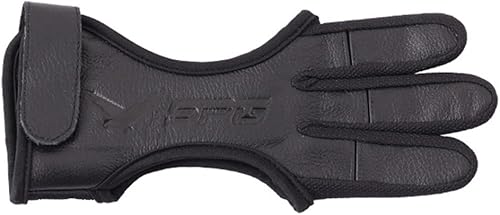 Guanti a tre dita in pelle Caccia Arco E Freccia Tiro con l'arco Finger Protect Tiro con l'arco Guanto Finger Tab Accessori - Ysert
