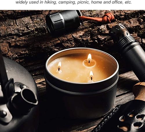 3 StoppiniCandele Alla Citronella da Esterno con Coperchio, Candela di Emergenza per Barbecue da Campeggio, Candela di Sopravvivenza di 36 Ore Other Collectibles - Ysert