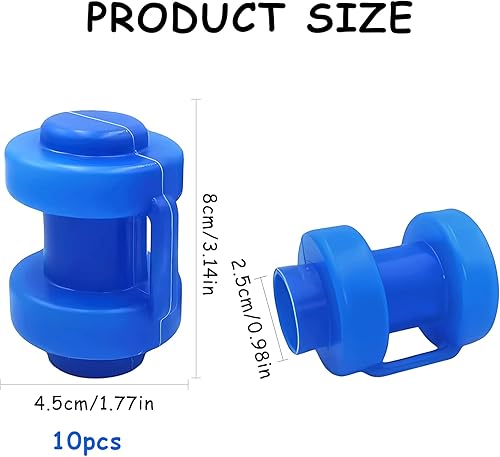 Tappi terminali per Trampolino, 10 Pezzi Tappi per Trampolino, Copertura per Bordi del Trampolino, Tappi di Chiusura per Trampolino, Accessori per Trampolini Sportivi, Ø25mm - Ysert