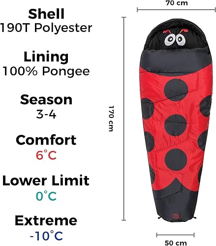 Kids creatura coccinella 300 Mummy Sleepingbag - Ysert