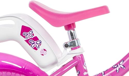 Bicicletta Bambina Bianca e Rosa Flappy 12 pollici - Ysert