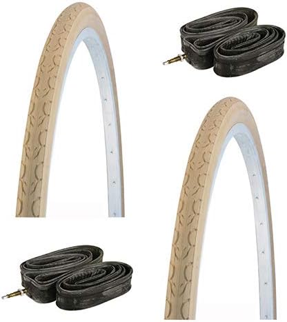 KENDA 2 x Copertoni 700 x 35 28' Crema per Bicicletta Vintage/Classica/City Bike + 2 x CAMERE - Ysert