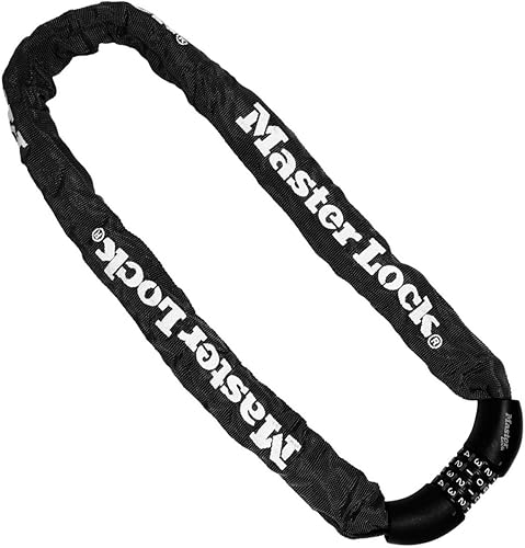 Master Lock Lucchetto Bici, Combinazione, 90 cm Catena, 8392EURDPROCOL, Da utilizzare con bici elettriche, da montagna, da strada, pieghevoli - Ysert