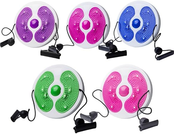 Disco per torsione della vita, scultore per girovita, multifunzione, con coulisse per vita, braccia, fianchi e cosce, tavola per esercizi aerobici e massaggio ai piedi - Ysert