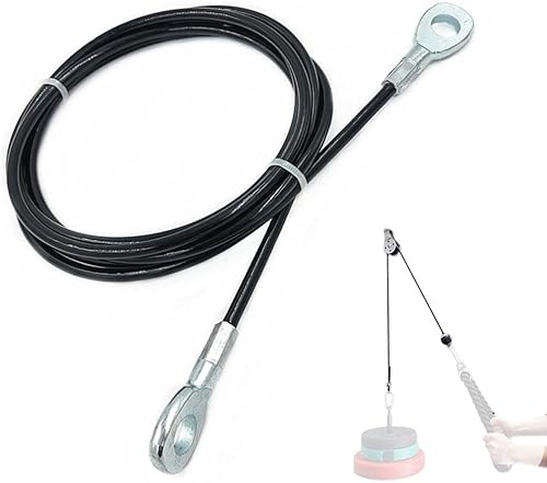 Cavo di ricambio per puleggia per fitness, resistente, in acciaio, accessorio per casa, palestra, 2,5 m - Ysert
