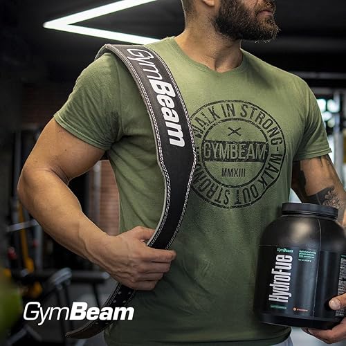 Cintura da Palestra Ronnie, Cintura da Palestra per Uomo, Cintura da Powerlifting, Realizzata in Pelle Flessibile, Resistente e Durevole, Imbottita in Gommapiuma - Ysert