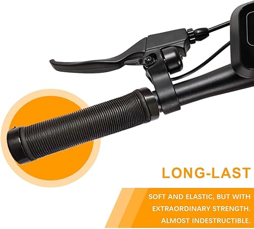 1 Paio Manopole Bici, Impugnatura per Bicicletta Antiscivolo in Gomma con Chiusura, Manopole Manubrio per Bici Freestyle - Ysert
