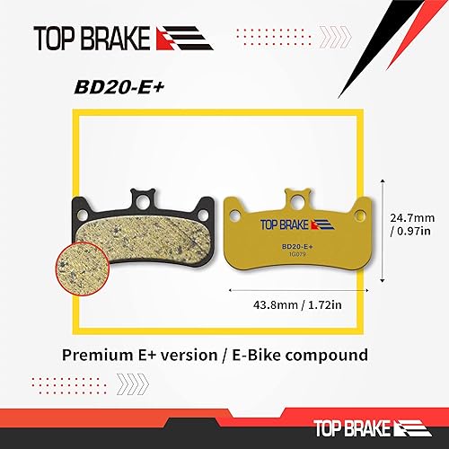 TOP BRAKE Pastiglie freno a disco compatibili con Formula Cura 4 | MTB/eMTB/Downhill/Trail/All Mountain/Enduro Race/Ciclismo - Ysert