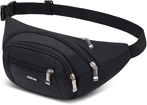 Marsupio con 4 Tasche Marsupio Bum Bag Cintura Regolabile Singola Spalla per Escursionismo Casuale Bicicletta Escursione Campeggio - Ysert