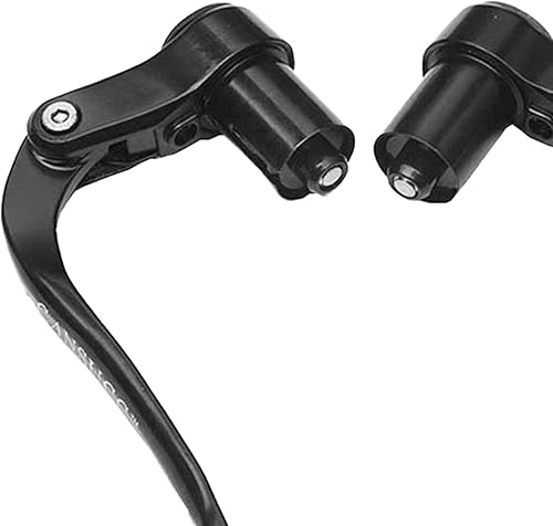 2X Leve del Freno a Bicicletta, Accessorio TT 'estremità a Barra, Barra a Alluminio Nera per Il Triathlon Bici - Ysert