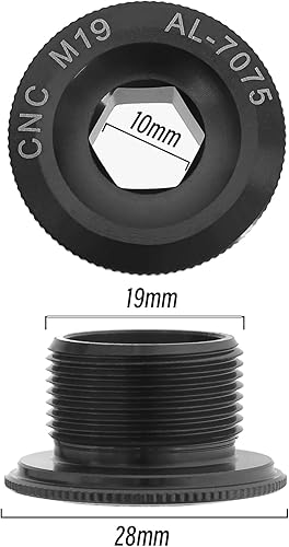 eMagTech 2 Pezzi Bullone Di Fissaggio Della Pedivella Da Per Mountain Bike Bici Da Strada Fissare La Guarnitura E La Ruota Della Pedivella Adatto Per La Vite Della Pedivella - Ysert
