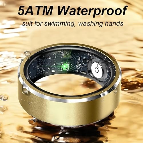 Smart Ring Fitness Tracker Cardiofrequenzimetro Sleep Tracker Controllo TikTok Anelli Fitness Pressione Sanguigna Ossigeno nel sangue Pedometro Contapassi Salute Smart Ring per donne e uomini con - Ysert